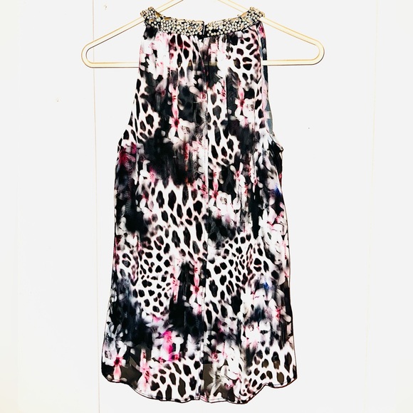 Cut Off Rhinestone Blouse - Picture 2 of 6